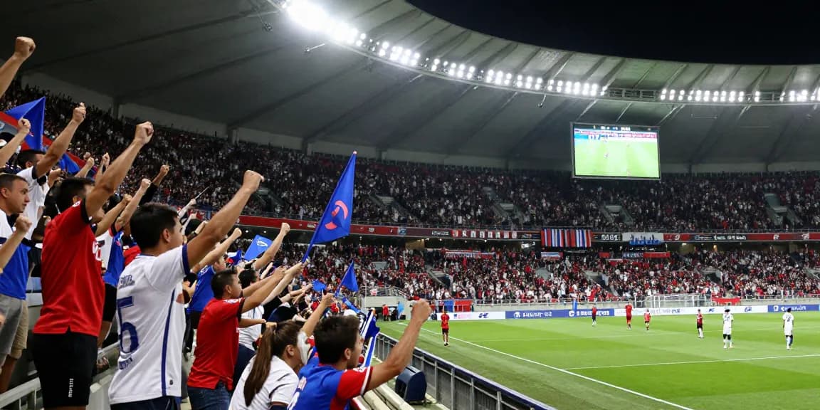 แฟนบอลไทยเชียร์ทีมโปรดที่สนามฟุตบอลในนัด แทงบอลโลกนัดชิง