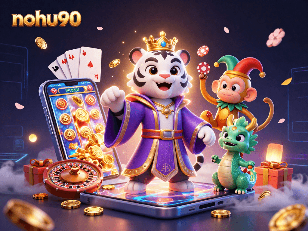 Experience thrilling jackpot wins at nohu90 with vibrant gaming elements and dynamic characters.