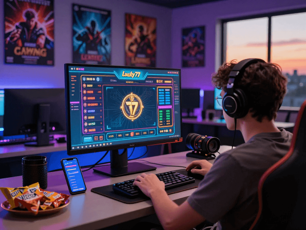 Engaging online betting environment showcasing lucky77 gaming interface with vibrant graphics.