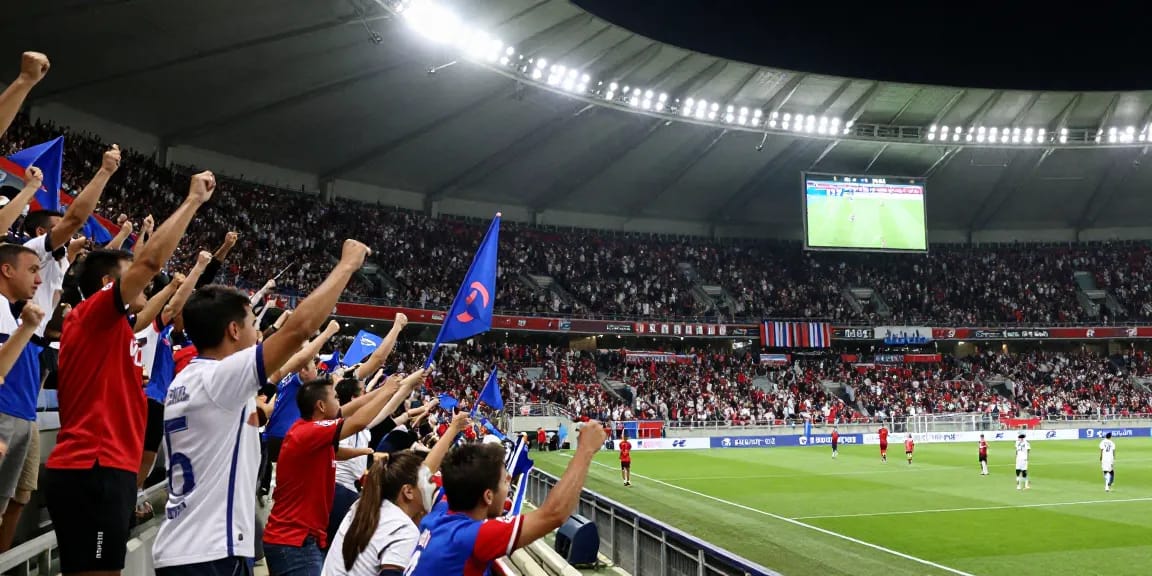 แฟนบอลไทยเชียร์ทีมโปรดที่สนามฟุตบอลในนัด แทงบอลโลกนัดชิง