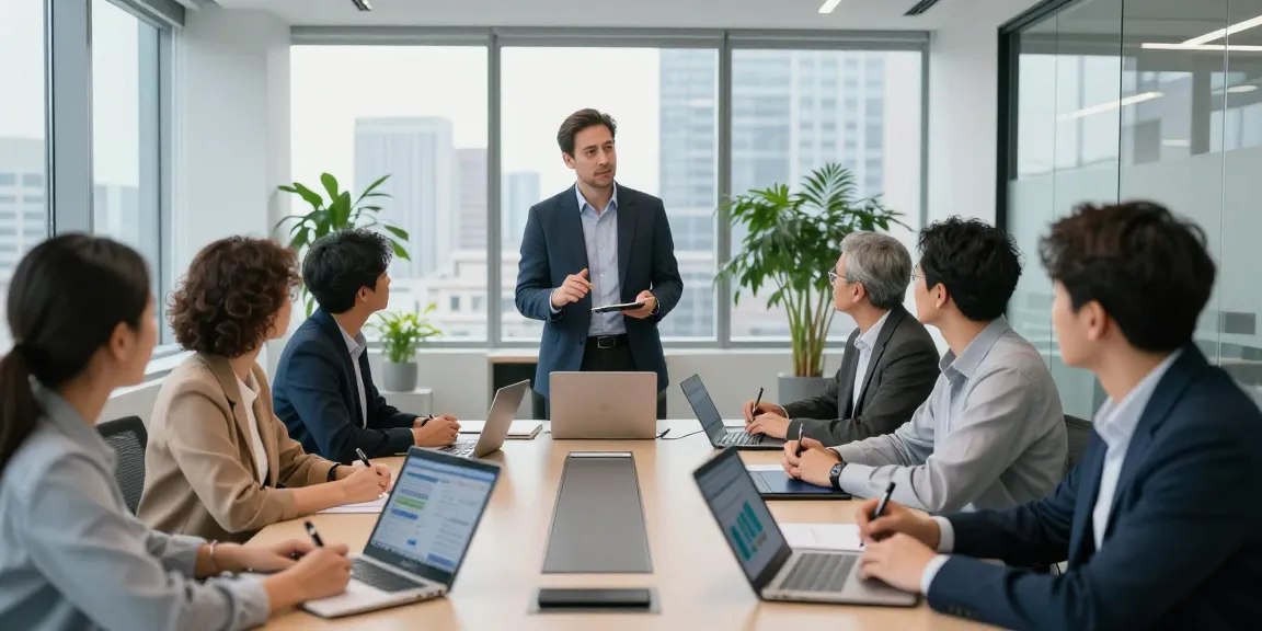 Mark Litwin Marrisa Holdings CEO leading a dynamic financial meeting in a modern office