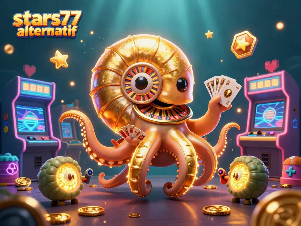 Permainan inovatif di stars77 alternatif dengan nautilus raksasa mengombinasikan kartu dan mesin slot.