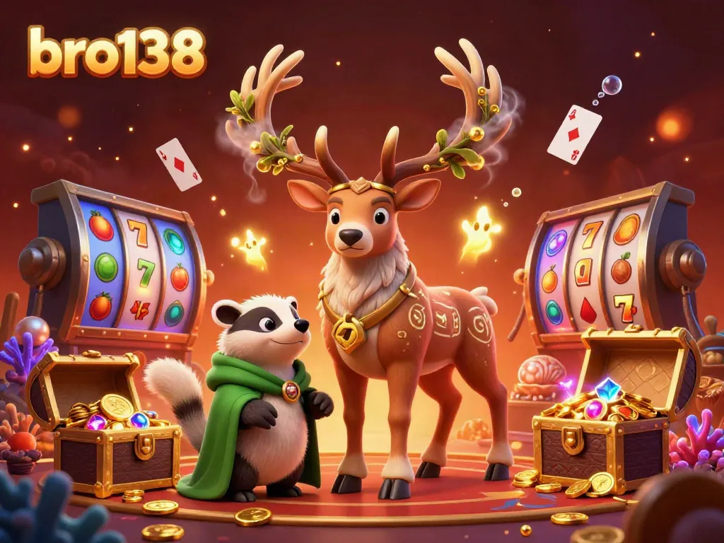 Experience thrilling gameplay with bro138's vibrant casino scene featuring magical characters and dynamic slot elements.