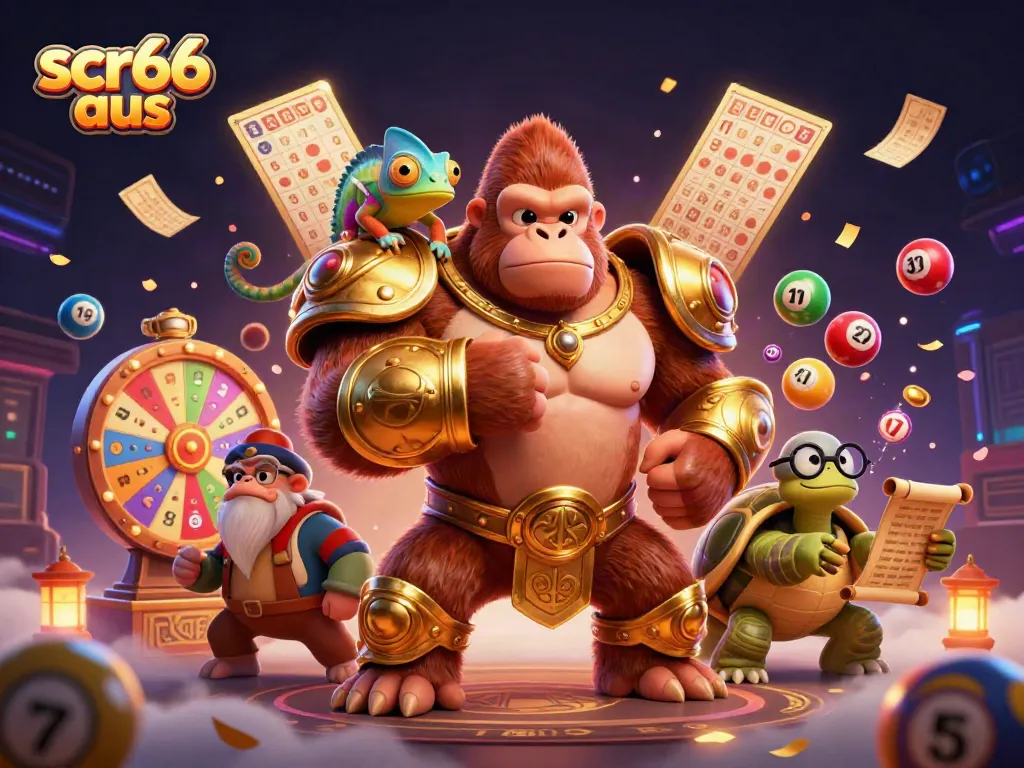 Experience dynamic gaming excitement at scr66 aus with vibrant characters and elements.