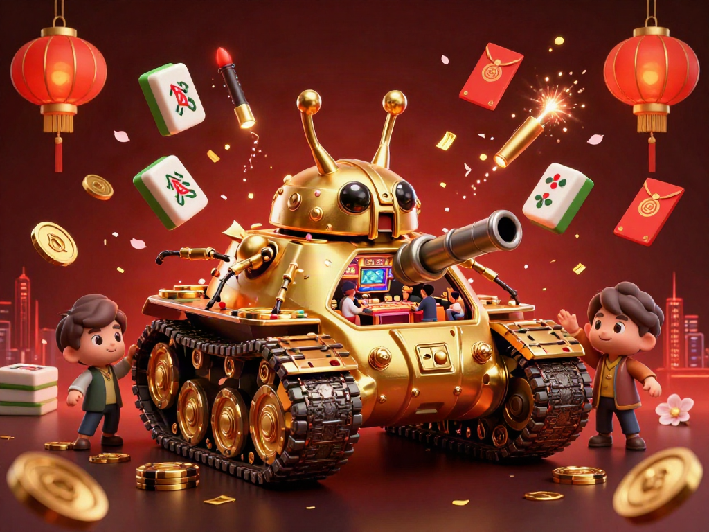 Experience winning at f168viet with the colorful golden beetle tank casino illustration.