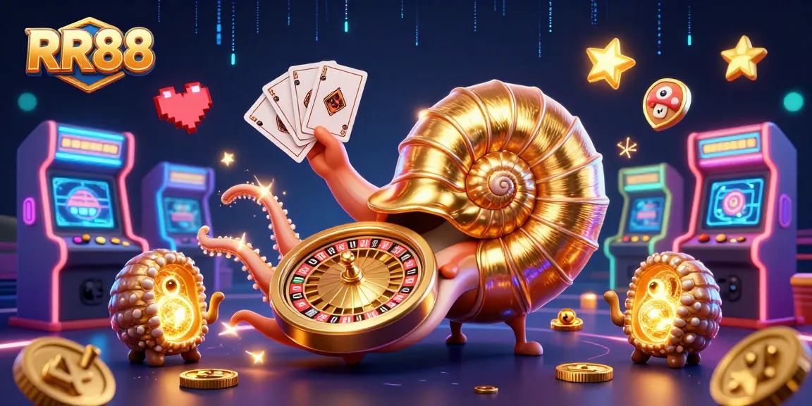 Experience the thrilling world of casino gaming with RR88, featuring lively 3D characters and vibrant arcade elements.