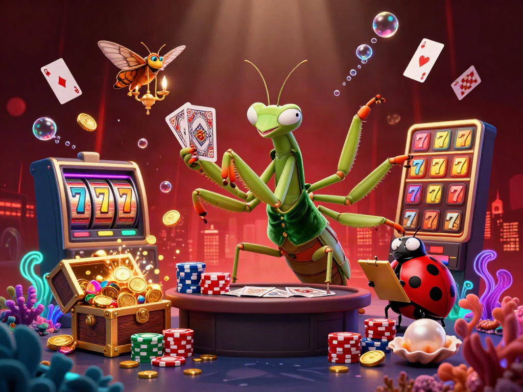 Experience vibrant slot gaming with dynamic characters and rich casino elements.