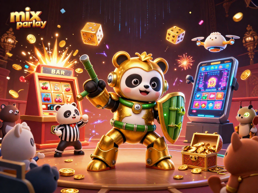 Experience exciting mix parlay betting with dynamic 3D casino action and vibrant characters.