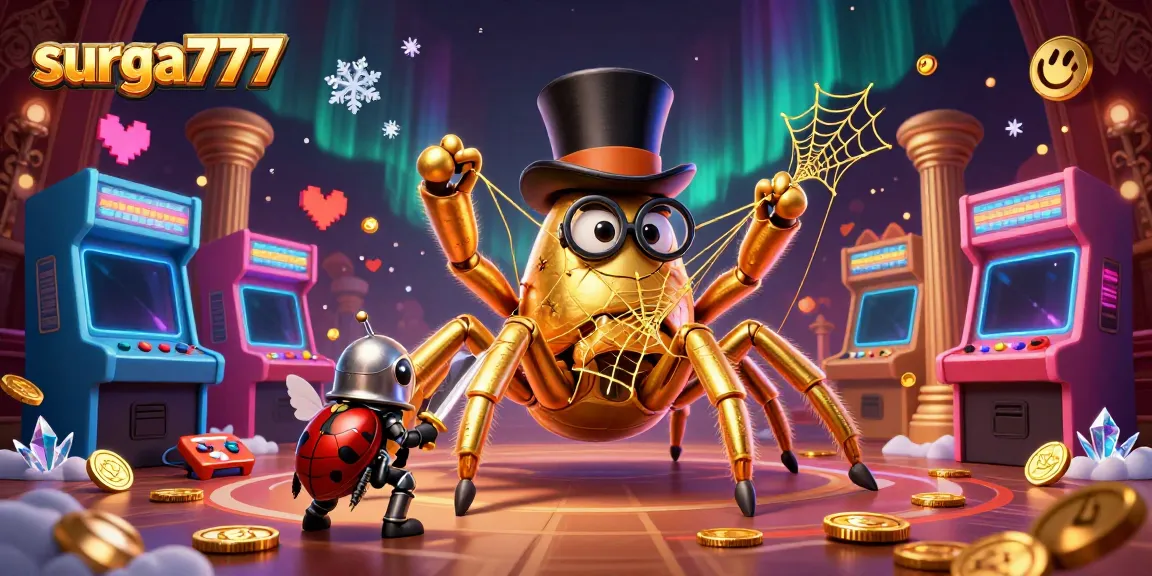 Experience the excitement of surga777 with vibrant characters in a dazzling casino setting.