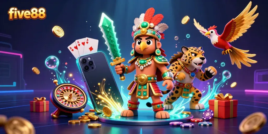 Experience thrilling gameplay at five88 with vibrant slot games and dynamic characters.