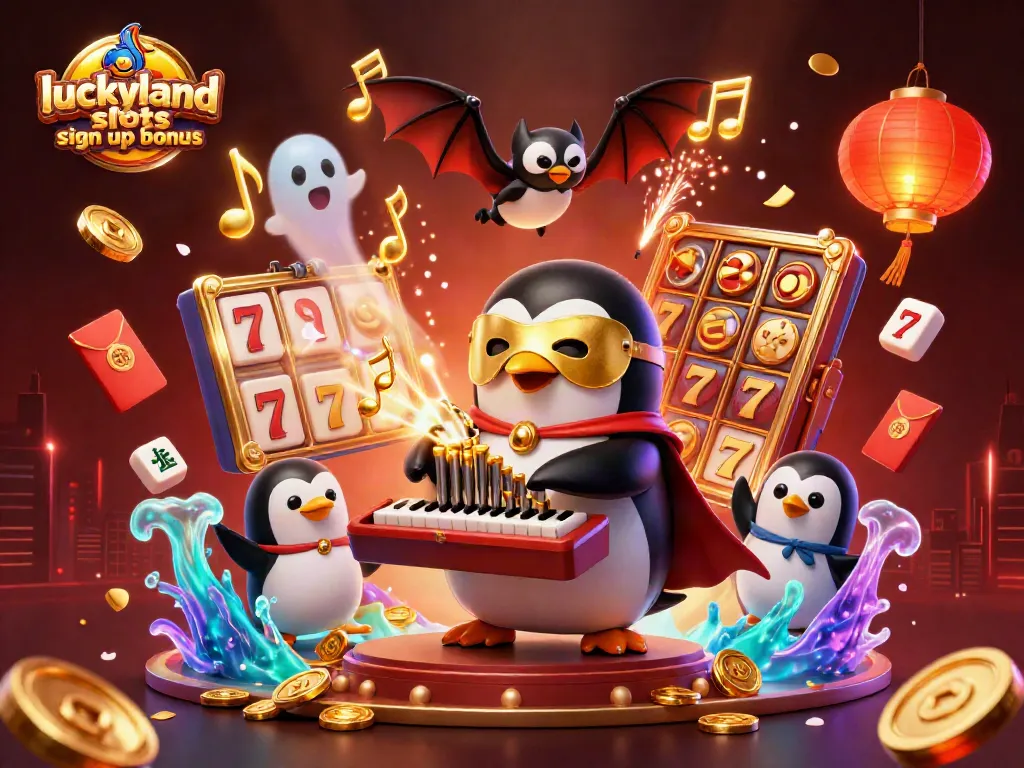 Experience the thrill of the luckyland slots sign up bonus with vibrant slot actions and festive elements.