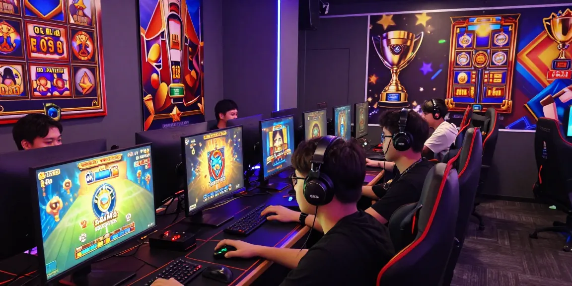 Exciting gaming environment showcasing players immersed in situs slot gacor experiences.