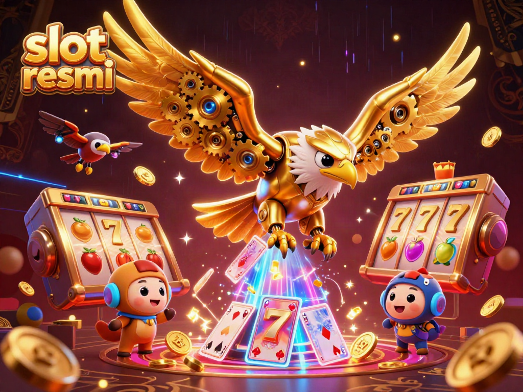 Experience excitement with the slot resmi golden eagle diving through dynamic slot elements and cards.