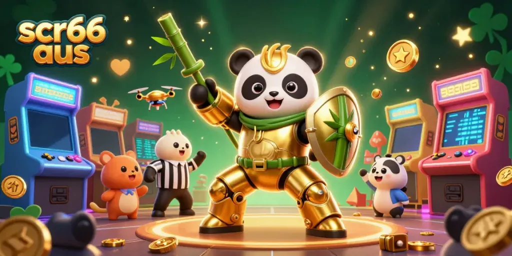 Engage in exciting gameplay at scr66 aus with vibrant 3D casino characters and elements.