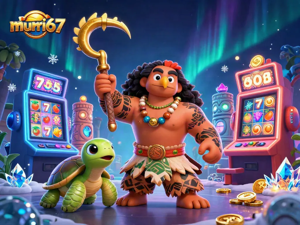 Play lucky slots at murai67 with animated characters and exciting casino elements.