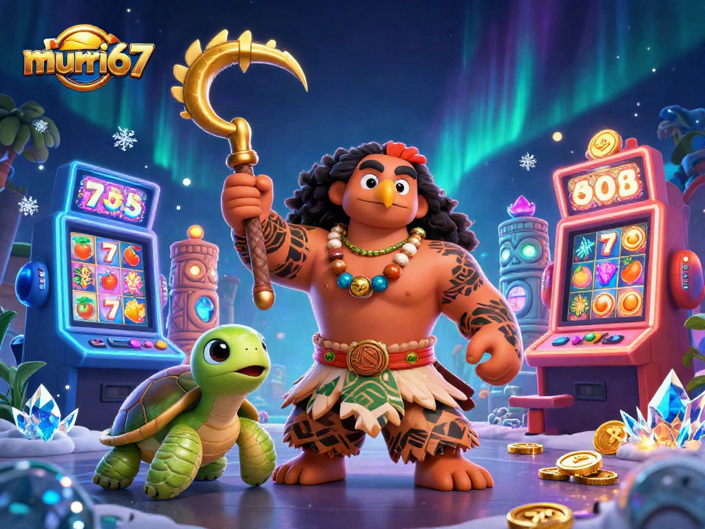 Play lucky slots at murai67 with animated characters and exciting casino elements.