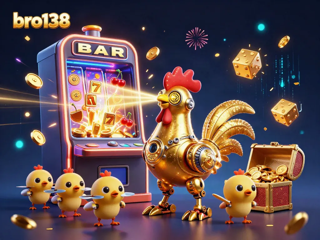 Engage with exciting slots at bro138 featuring vibrant characters and a jackpot explosion.